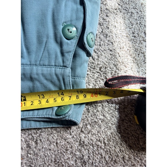 Vintage Wool Lined Ski Pants Womens Green High Waist Button Detail Thermal - Picture 8 of 12